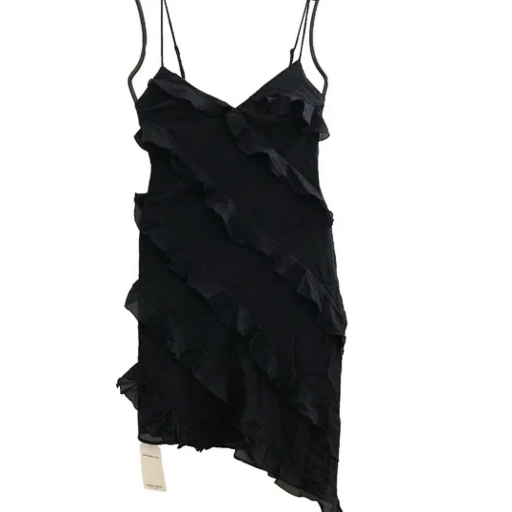 Abercrombie & fitch Black Ruffled Dress